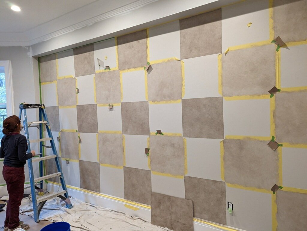 GLAZED DIAMOND LIME PLASTER PARCHMENT